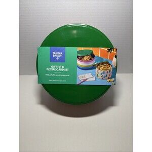 Tabitha Brown Gift Tin & Recipe Card Set - 2 Nesting Tins/Recipe Cards - NEW